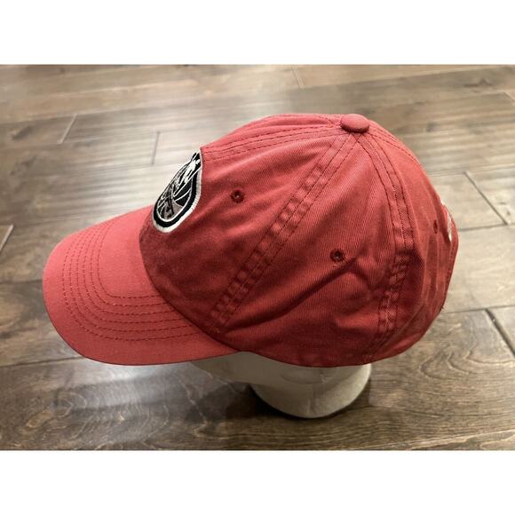 Headmaster Mens Red NBA ESPN Patch Adjustable Strapback Hat Baseball Cap Vtg - Picture 4 of 9